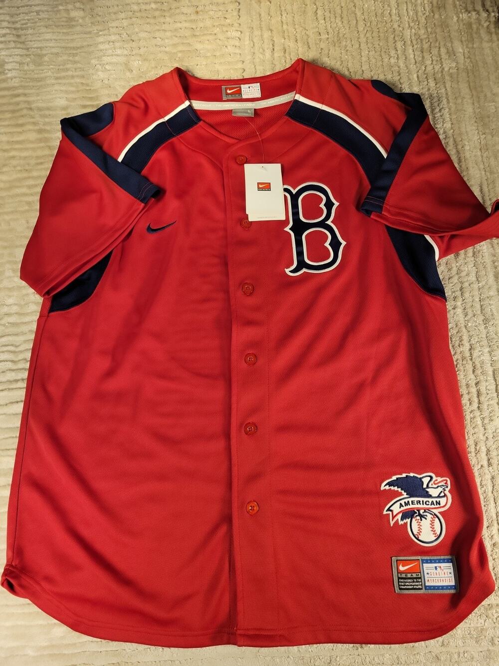 Nike Boston Red Sox Jersey Baseball MLB Mens Size Large Adult NWT